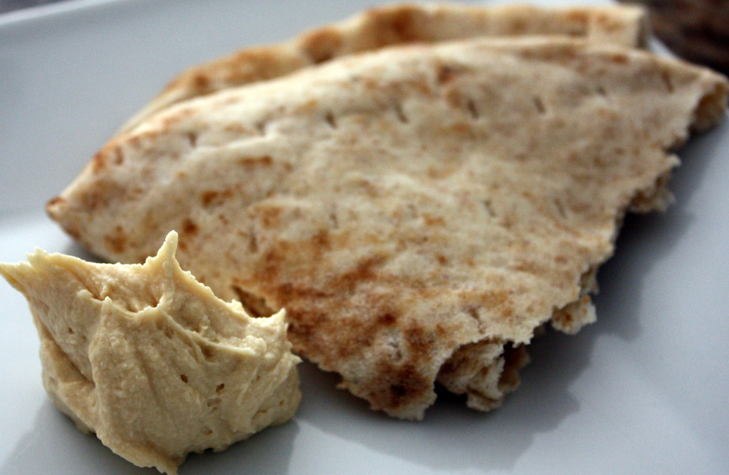 Pita bread with hummus