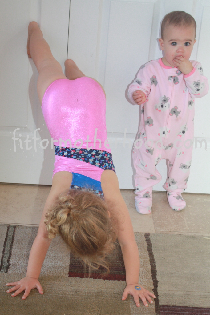 thursday - gymnastics isabella handstand