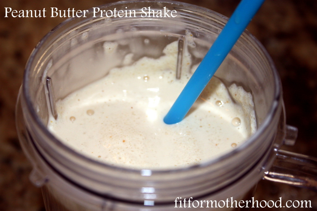 wiaw - peanut butter protein shake