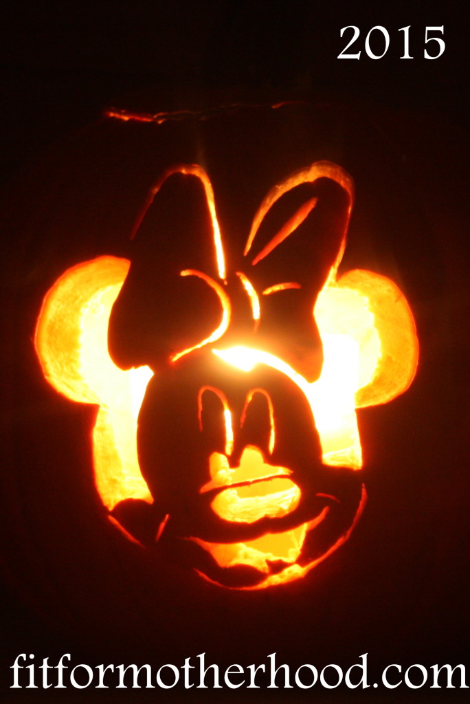 halloween 2015 - pumpkin minnie mouse