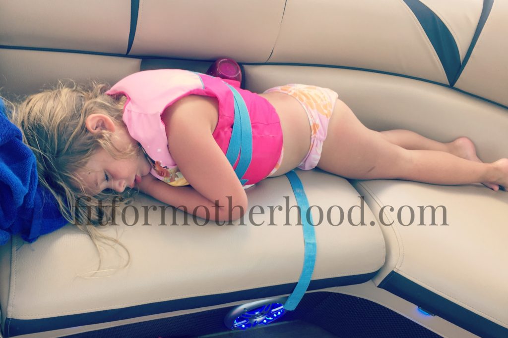 august 2016 boat day isabella sleeping