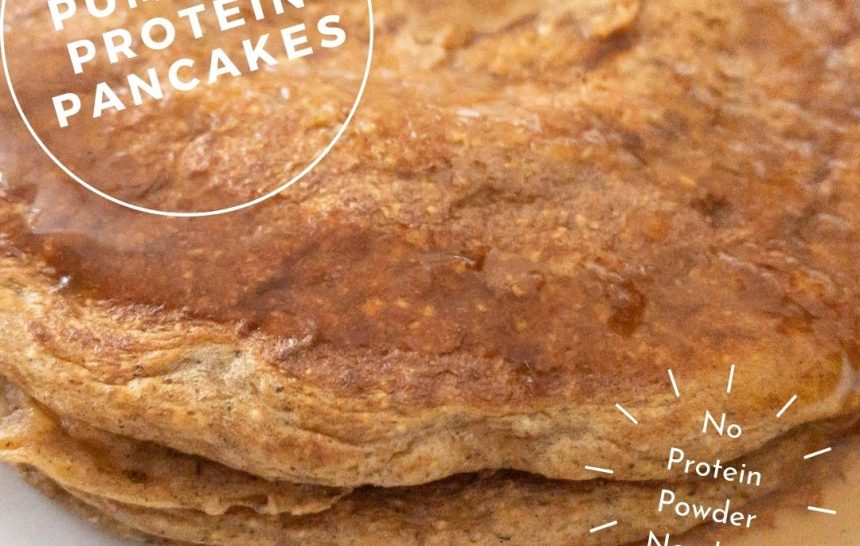 Single Serve Pumpkin Protein Pancakes | No Protein Powder Needed