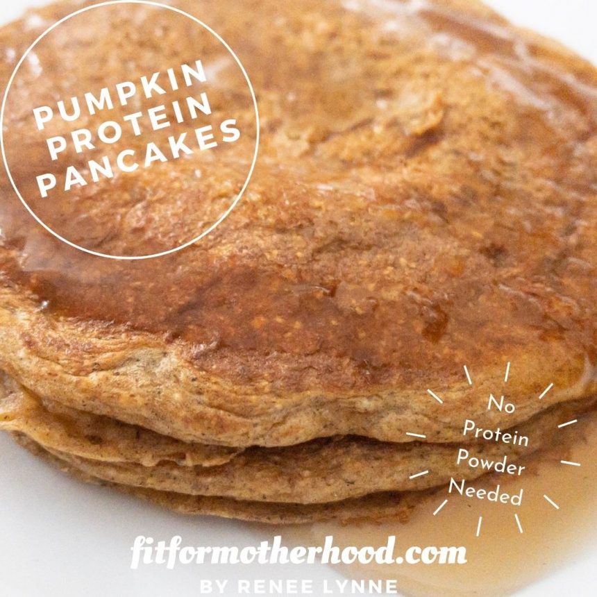 Single Serve Pumpkin Protein Pancakes | No Protein Powder Needed